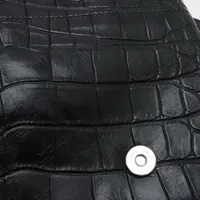 サンローランパリ サックドジュール スープル クロコ型押し