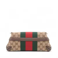 グッチ　美品　ショルダーバッグ　アビー　GGキャンバス　サコッシュ　レザー GUCCI ショルダーバッグ サコッシュ GGキャンバス ロゴ金具