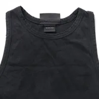 Balenciaga バレンシアガ　タンクトップ ブラック バレンシアガ 22年 コットン タンクトップ XXS メンズ ブラック