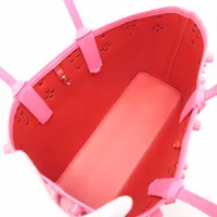 ルブタン　スタッズ付きピンクパーティーバッグ 極美品】Christian Louboutin パーティー ショルダーバッグ