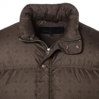 クロムハーツ ダウンジャケット ポリエステル サイズL カーキ×シルバー