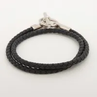 エルメス グレナン ドゥブルトゥール ブレスレット GP ブラック