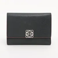 ロエベ アナグラム スモールバーティカルウォレット レザー コンパクト