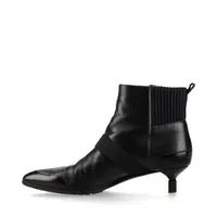 エルメス レザー ショートブーツ 38 レディース ブラック Shocky