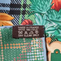 エルメス カレ90 FLEURS D'ECOSSE スコットランドの花 スカーフ シルク