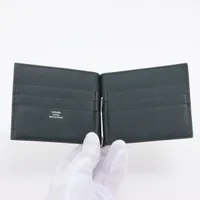 【希少品】エルメス　マネークリップ　ポーカー ブラック スマートな一品】Hermes Poker ポーカー ウォレット Noir