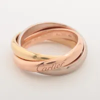 カルティエ トリニティ リング XSサイズ　750(YG×PG×WG) 47 Cartier - カルティエ トリニティリング スリーカラー XS