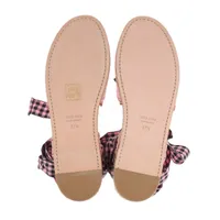 miumiu ギンガムチェックエスパドリーユ ミュウミュウ サテン エスパドリーユ 37.5 レディース ピンク