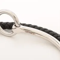 エルメス グレナン Hリンク ブレスレット GP ブラック A3679616