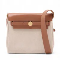 エルメス エールバッグジップ20 トワルアッシュxヴァッシュ