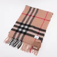 BURBERRY バーバリー　カシミヤ　マフラー　ノバチェック　ベージュ バーバリー マフラー ストール ジャイアントチェック ベージュ