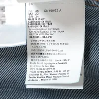 ミュウミュウ 23年 リヨセル シャツ 36 レディース ブルー GWC105 