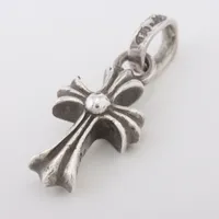 は*く様 クロス ベビー ファット チャーム ペンダントトップのみ CHROME HEARTS 正規品 クロムハーツCHクロスベビーファット 両面