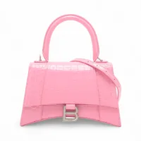 BALENCIAGA アワーグラス 2way クロコ型押し ハンドバッグ 2色 新品未使用】BALENCIAGAバレンシアガ 2WAYアワーグラスクロコ型