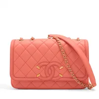 【極美品】シャネル マトラッセ CCフィリグリー ロングウォレット ピンク CHANEL(シャネル) マトラッセ CCフィリグリー ロングウォレット