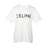 セリーヌ エディ期 コットン Tシャツ XS レディース ブラック
