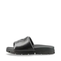 国内配送【PRADA】トライアングル ロゴ レザー サンダル PRADA プラダ トライアングル ロゴ レザー サンダル レディース