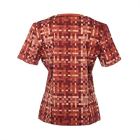エルメス　マイクロTシャツ ボルデュック・チェック　40 エルメス HERMES ボルデュックチェックマイクロTシャツ 5E4645DK