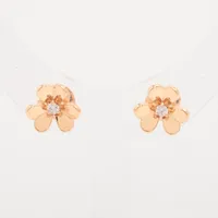 ヴァンクリーフ&アーペル フリヴォル ミニ ダイヤ ピアス 750(YG