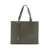 ロエベ バックルトート レザー トートバッグ グリーン A3683643