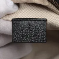 グッチ ロゴプリント レザー ボディバッグ ブラック 527792