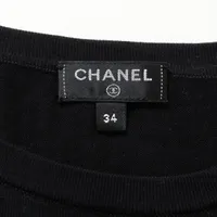 CHANEL 総柄ココマーク　ストレッチTシャツ　サイズ34 シャネルスポーツ ココマーク 09P コットン×ナイロン Tシャツ 36