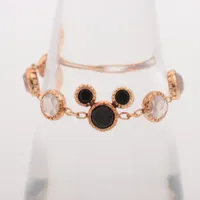 アガット パール チェーンリング K10(YG) 0.6g A2927089｜中古