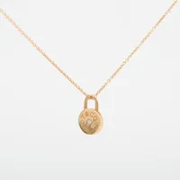 ティファニー 1837 ラウンドロック 1P ダイヤ ネックレス 750(YG