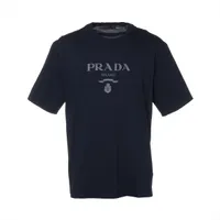 PRADA ネイビー Tシャツ Lサイズ PRADA プラダ Tシャツ ネイビー Lサイズ - メルカリ