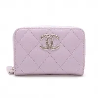 シャネル マトラッセ 財布/小物｜パープル(紫)｜中古ブランド品
