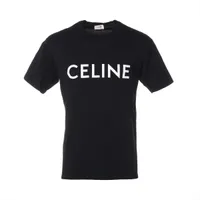 セリーヌ　Tシャツ　XSサイズ CELINE セリーヌ Tシャツ ショート丈 ロゴ イエロー レディース