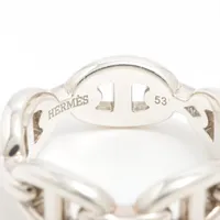 HERMÈS シルバー 　シェーヌダンクル　53 HERMES エルメス リング・指輪 エヴァーシェーヌダンクル MM #53