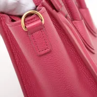 セリーヌ　ラゲージナノ　ハンドバッグ　ピンク CELINE - 美品☆ セリーヌ ラゲージ ナノ 新ロゴ 2way 薄ピンク