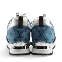 ルイヴィトン デニムスニーカー ランアウェイ ライン レディース 厚底 青 39 ヴィトン ランアウェイライン 23年 デニム スニーカー 39 レディース