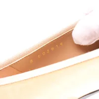 シャネル ココマーク 23B レザー フラットパンプス 35C レディース