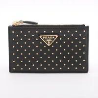 PRADA サフィアーノグリーン コインケース 本体付属品全て有り A3716823.JPG