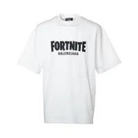 バレンシアガ☆ホワイト コットン Tシャツ BALENCIAGA バレンシアガ 白 ホワイト Tシャツ レッド xs 583212