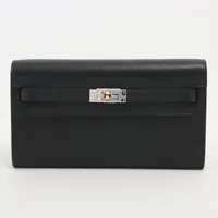大容量 HERMES ケリーウォレット ロング クラシック ボルドー エルメス ケリーポケット ロング ヴォーマダム ロングウォレット