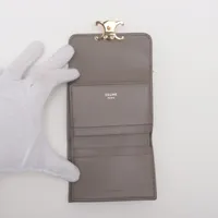 セリーヌ トリオンフ スモールフラップウォレット レザー