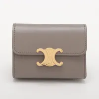 セリーヌ トリオンフ スモールフラップウォレット レザー