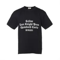 CELINE ロゴ Tシャツ　エディ ルーズフィットロゴプリントTシャツ | CELINE