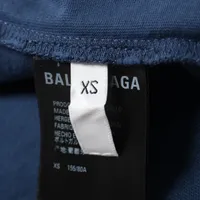 Balenciaga 21 years Cotton T-shirt XS Men's Navy Blue 651795