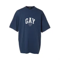 バレンシアガ 21年 コットン Tシャツ XS メンズ オレンジ 612966
