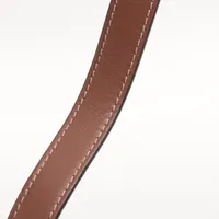 ブラウンレザーショルダーバッグ　カルティエ Cartier（カルティエ） 極 美品 袋付き ヴィンテージ マストライン