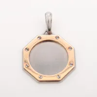 カルティエ　ネックレストップ カルティエ サントスオクタゴン ネックレストップ 3.9g ORETACIER刻印