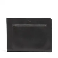 ディオールオム レザー クラッチバッグ ブラック A3691495｜中古