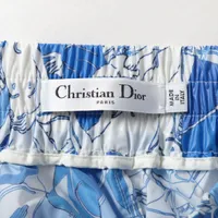 クリスチャンディオール ナイロン パンツ I40 ブルー×ホワイト