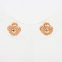 新品　ヴァンクリーフ&アーペル スウィートアルハンブラオニキスYGピアス Van Cleef ＆ Arpels 美品 ヴァンクリーフ & アーペル ヴィンテージ