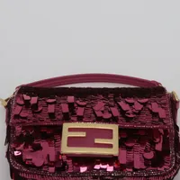 FENDI マンマバケット ストロー ピンク FENDI マンマバケット 白 ピンク コットン ストロー ヴィンテージ