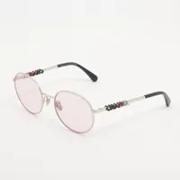 シャネル 4282 ロゴ サングラス メタル シルバー HT008293｜中古